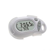 Lntyq - Podomètre 3D Pour La Marche, Compteur de pas Numérique Simple avec Cordon, Podomètres Précis pour le Suivi des pas, Miles/Km,Calories et