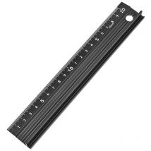 Règle graduée en métal - Outil de découpe de sécurité - Outil de bricolage - Antidérapante - Règles triangulaires pour architectes et ingénieurs (20