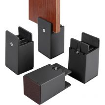 Rehausseurs de lit et de meubles réglables avec pince à vis, 4 rehausseurs de lit réglables de 10 cm, rehausseurs de chaises de canapé robustes