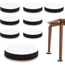 Rehausseurs de Meubles 8 Pièces Autocollant Rehausseurs de Lit Pieds Rehausseur Pieds de Lit Furniture Rond Rehausseur Pied de Table Pied Rehausseurs