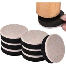 Rehausseurs de Meubles Autocollants 10 Pièces Rehausseur Pieds de Lit et Meuble Réhausseur Pied de Table rehausseur de Lit Rond Rehausseur Pied de