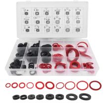 Rondelle de Joint en Caoutchouc, 141 Pcs 18 Tailles Kit de Joint Torique Joint de Plomberie Joint en Caoutchouc Assortiment Rondelle en Caoutchouc et