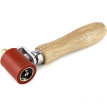 Lntyq - Rouleau de Pression à Main en Silicone, Outil de Soudage Résistant Haute Température pour Soudage Bâches pvc, 40mm, Rouge