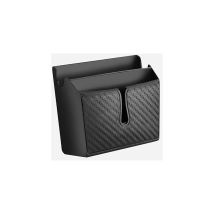 Sac de rangement universel pour voiture, boîte de rangement pour tableau de bord de voiture, pochette pour téléphone à motif en fibre de carbone pour