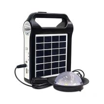 Système d'alimentation de générateur solaire rechargeable portable pour l'extérieur avec alimentation de secours pour lampe de poche pour l'éclairage