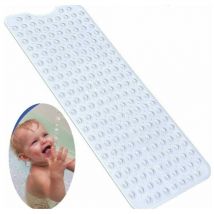 Tapis de Baignoire de Sécurité Antidérapant,Extra Long Tapis de Baignoire antidérapant,Tapis de Douche antibactérien-moisissures ,Très Long,Idéal