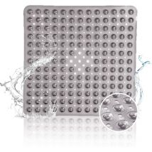 Tapis De Douche Antidérapant 53x53cm-sans bpa - Tapis De Douche Antidérapant avec Trous De Drainage pour éviter Les Moisissures Tapis De Douche