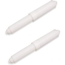 Lntyq - Toilettenpapierhalter, 2 Stück Toilettenpapierhalter aus Kunststoff, Toilettenpapierhalter, Toilettenpapierhalter, gefedert
