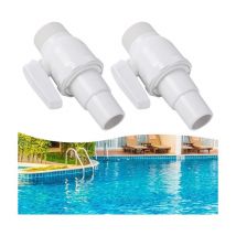 Vanne d'arrêt de piscine, 2 pièces Vanne d'arrêt de piscine, Vanne de piscine, Accessoire de piscine, Adaptateur de tuyau, Vanne d'arrêt pour