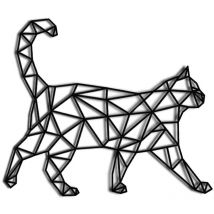 Wandskulptur-Dekoration (40 x 30 cm, laufende Katze) - Lntyq
