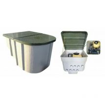 CPA - Locale tecnico per piscine Comodo, da16, 23 o 30 mc/h con pompa Breton o Carrera Trifase Comodo 30 mc/h Carrera