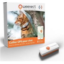 Weenect - Rastreador gps para Gatos xs (White Edition 2023) Seguimiento gps en Tiempo Real El Modelo más pequeño del Mercado Funciona con suscripción
