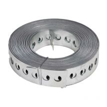 Lochband, Montageband, Stahl verzinkt, zur Befestigung von Rohren, 12 mm x 10 Meter