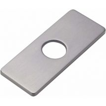 Lochplatte Für Küchenspüle Für Badezimmerarmatur, Waschbecken, Wasserhahn-rosette Aus Gebürstetem Nickel (grau)