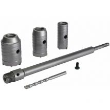 Lochsägen-Bohrer, 30 mm, 40 mm, 50 mm Lochsägen-Set, 350 mm Beton-Lochsäge sds Plus Verlängerungsstange Wolframkarbidspitze, Lochsäge für Ziegel,