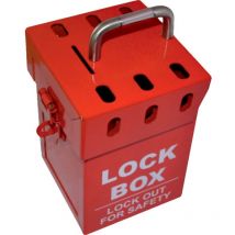 Matlock - Compact Group Lock Box - Red