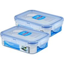 2x LocknLock Vorratsdose Dose mit Deckel - Transparent