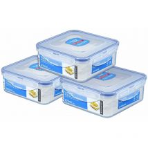 Lock&lock - HPL823O3 - Contenitore per conservare alimenti freschi, 3 pezzi x 870 mL