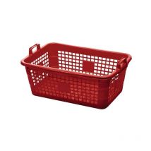 Panier L620xl425xH250 mm 45 l polyéthylène rouge