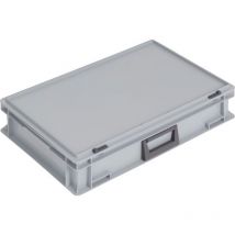 Lockweiler - Ku.-case L600xP400xH133mm pp 1 maniglia serratura scorrevole grigio 24l