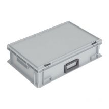 Lockweiler - Ku.-case L600xP400xH163mm pp 1 maniglia serratura scorrevole grigio 33l