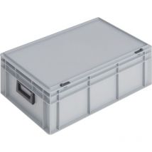 Lockweiler - Ku.-case L600xP400xH233mm pp 2 maniglie serratura scorrevole grigio 42l