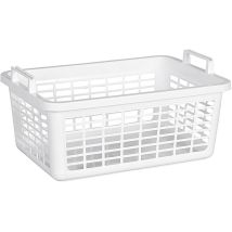 Wäschekorb aus Kunststoff (Polyethylen) – 25 cm hoch – 43 cm breit – 62 cm lang – lebensmittelecht – ideal für den täglichen Gebrauch