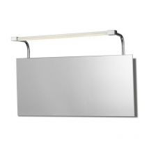 Inspired Mantra - Sisley - Wall Lamp 6W led Chrome IP44 4000K, 420lm, Silver, Frosted Acrylic, Polished Chrome