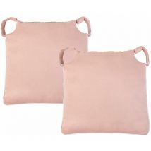 Loft 25 Cojines Cuadrado para Asiento de Silla 40x40 Almohadones para Silla de Comedor - 2 pk Humo de Rosa