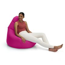 Loft 25 - Loft25 - Sillón puff, sillón puff de interior y exterior con respaldo alto para adultos, sillón gaming para salón, sillón puff resistente