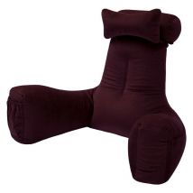 Loft 25 - Samt-Lesekissen für das Wohnzimmer, Lordosenstützkissen für Erwachsene, Armlehnenkissen für den Innenbereich zum Ausruhen im Bett,