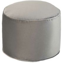 Loft 25 - Loft25 Redondo de Terciopelo Puff Pouf Taburete Puf Reposapiés para Interior - Pizarra