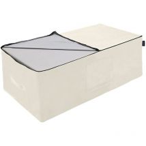 Loft 25 - Folding Double Mattress with Cover, Indoor Foldable Guest Bed, Sleepover Mattress for Living Room, Comfortable Chair bed - Velour Cream