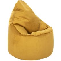 Loft 25 - Sitzsack aus Samt für das Wohnzimmer, entspannender Sitzsack mit hoher Rückenlehne, Gaming-Sitzsack für den Innenbereich, langlebiger