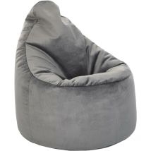 Loft 25 - Sitzsack aus Samt für das Wohnzimmer, entspannender Sitzsack mit hoher Rückenlehne, Gaming-Sitzsack für den Innenbereich, langlebiger