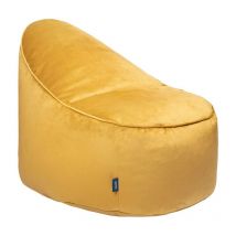 Loft 25 - Fauteuil poire relaxant pour adulte pour salon, fauteuil poire en velours au design ergonomique, 90x100x70 cm chaise longue d'intérieur