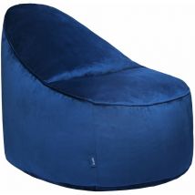 Loft 25 - Poltrona a sacco per soggiorno, poltrona a sacco con schienale alto per rilassarsi, 100x90x70 cm, design ergonomico, pouf in velluto, pouf