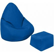 Loft 25 - Pouf per bambini con poggiapiedi per giocare, Pouf per bambini con schienale alto e poggiapiedi resistente all'acqua, Pouf per bambini per