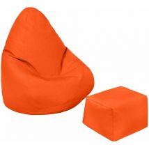 Loft 25 - Pouf per bambini con poggiapiedi per giocare, Pouf per bambini con schienale alto e poggiapiedi resistente all'acqua, Pouf per bambini per