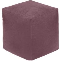 Sitzsack-Pouf in Würfelform, weicher Luxus-Fußhocker für das Wohnzimmer, 40x43 cm Sitzsack-Fußstütze für den Innenbereich, ergonomisch geformter,