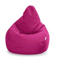 Fauteuil Pouf de jeu pour salon, intérieur et extérieur pouf à dossier haut pour adultes, 80x75 cm pouf poire résistant à l'eau avec remplissage