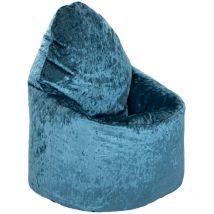 Loft 25 - Poltrona a sacco per soggiorno, poltrona a sacco con schienale alto per rilassarsi, pouf per giocare, pouf per interni in velluto