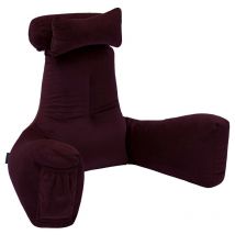 Coussin de lecture en velours pour salon, coussins de soutien lombaire pour adultes, oreiller de lecture d'intérieur pour repos au lit, oreillers de