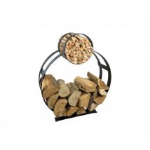 Garden Pride - Log Holder Hoop And Kindling Powder Coated Solid