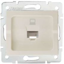 Kanlux - Prise Réseau Ethernet RJ45 CAT5e Encastrable logi Crème