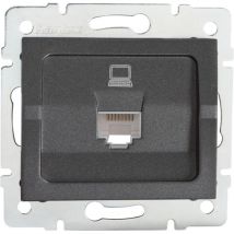 Prise Réseau Ethernet RJ45 CAT5e Encastrable LOGI Graphite