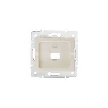 Adaptateur Réseau Ethernet RJ45 Encastrable logi Crème