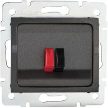 Prise Haut-parleur Encastrable logi Graphite