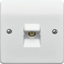 Electric K3520RPWHI 1-Gang tv/fm Co-Axial Socket - MK
