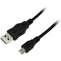 Logilink - Câble usb usb 2.0 usb-a mâle, USB-Micro-B mâle 0.60 m noir Y254482
